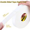 COUMENO Double Sided Tape Heavy Duty Tape and Carpet Tape High Tack,Multipurpose Non-Marking Tape Removable No Residue, Easy Tear, Suitable for Office and Home Easy to Use Mounting Tape 0.79inX164FT