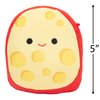 Squishmallows 5" Mannon The Gouda Cheese Mini Plush - Official Kellytoy - Collectible Soft & Squishy Mini Cheese Stuffed Animal Toy - Easter Gift for Kids, Girls, & Boys - 5 Inch