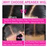 Apeasex Wear and Go Glueless Curly Human Hair Wig Pre Plucked Pre Cut Short Curly Bob Wig Human Hair 180% Density Deep Wave Human Hair Wigs for Black Women Glueless 4x4 HD Lace Closure Wigs 12 Inch…