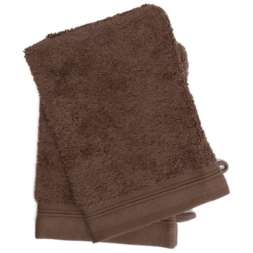 France Luxe Body French-Style Bath Mitt 2-Pack - Tan/Tan