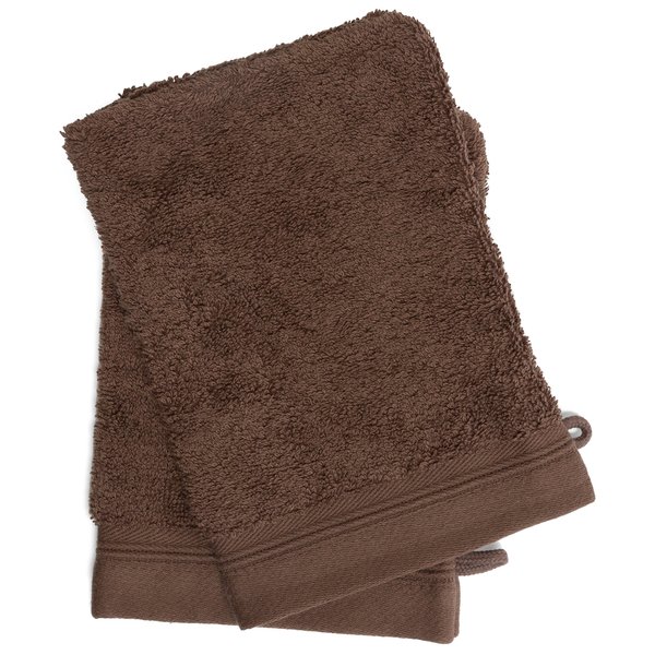France Luxe Body French-Style Bath Mitt 2-Pack - Tan/Tan