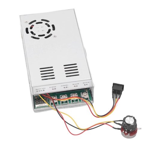 CUEI DC Motor Speed Controller, 200A Peak Current Bidirectional CW CCW Multiple Usages Easy to Adjust Motor Speed Regulator 5V Potentiometer Stable Connection Compact Brush Motor Driver Controls