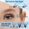 300 Pcs Lash Clusters Individual Lashes 20D+40D+50D Cluster Lashes D Curl 10-18 Mix Length Eyelash Clusters DIY Lash Extension at Home Easy to Apply Natural Volume Look(20D+40D+50D, D-10-18mix)