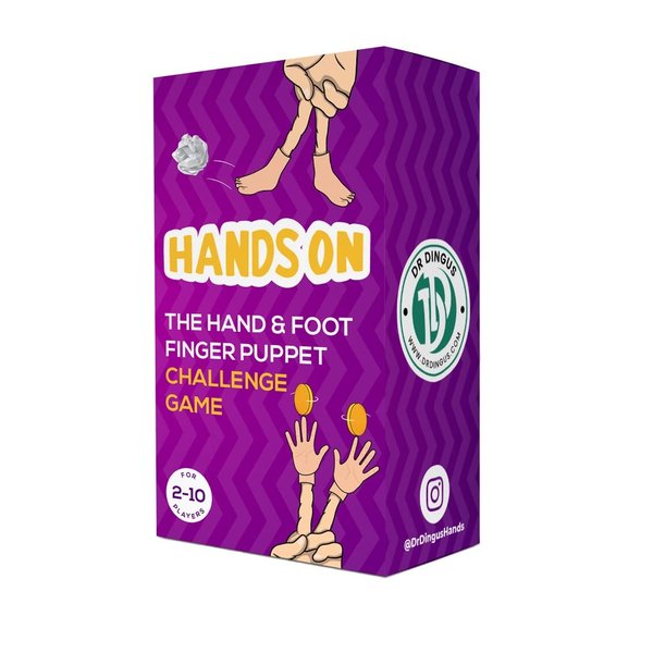 Tiny Finger Hand Game - 120 Hilarous Challenges - 10 Hand & 4 Feet Puppets - Will Make Everyone Laugh – Ideal for Family or Friends - Action Game for Competitive People