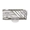 Spectrum Diversified Wright Sink, Geometric Soap & Sponge Kitchen Sink & Shower Modern Kitchen & Bathroom Organizer, Sponge Holder with Suction Cups, 1 EA