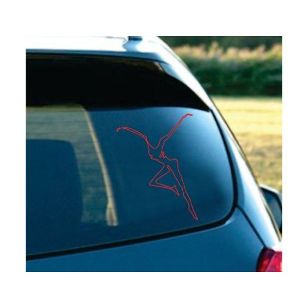 3LEGENDS LLC Dave M. Outline Decal Sticker Vinyl Car Home Truck Laptop 6" RED