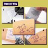 Tattoo Skin with Transfer Paper - NAQASE 23Pcs Tattoo Fake Skin and Stencil Paper Tattoo Practice Kit Includes 15Pcs Tattoo Paper and 8Pcs Tattoo Skin Practice