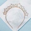 Beaupretty Shinny Rhinestone Headband Star Headpiece Christmas Headband Fashion Star Hair Hoop Bridal Wedding Headpiece Goddess Crown 2024 New Year Headband Party Headwear(Gold)