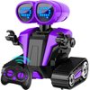 MindPal Robot Toys for Boys Girls with Auto-Demonstration Robots for Kids Remote Control Kids Robot Rechargeable Emo Robot with LED Eyes Smart Robot Age 3 Years and Up Purple