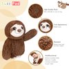 SuzziPad Microwavable Stuffed Animal, Heated Stuffed Animals Sloth Plush for Anxiety, Bedtime, Cuddle & Companion, Soreness & Pain Relief, Warmer Sloth Stuffed Animal, Sloth Gifts for Women, Brown