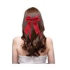Generic Two Layer Hair Bows for Women, Narrow Wide Hair Bows Hair Clips, Hair Ribbon, Ribbon for Hair, Hair Ribbons for women, Hair Accessories for Women Girls, black red