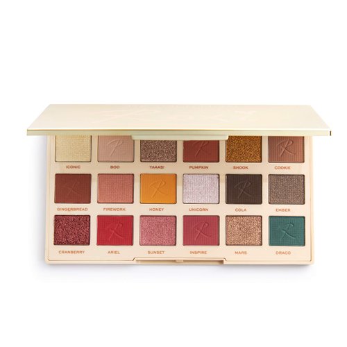 Makeup Revolution X Roxxsaurus Ride or Die Eyeshadow Palette, Matte & Shimmers, 18 Shades, Cruelty-Free, 0.43 Oz