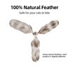 FUKUMARU Cat Wand Toy Natural Feather, Cat Toy Feather Replacement (3 PCS Feather Replacement)