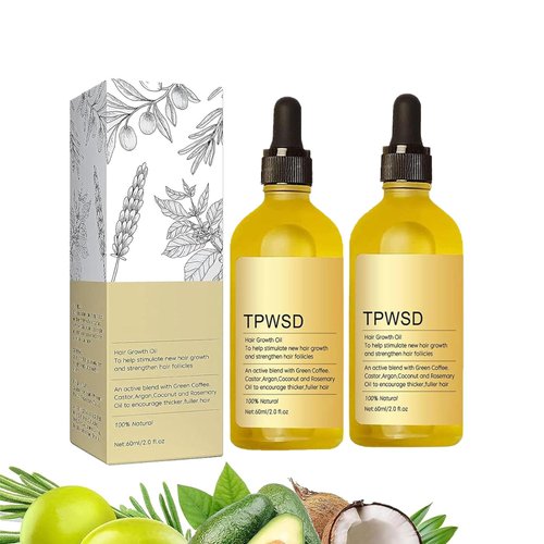 TPwsd Veganic natural hair oil Veganic hair Oil Whitening oil Veganic natural hair oil Rosemary Oil(2pcs)