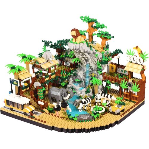 DAHONPA Desert Zoo Animals Micro Mini Building Blocks - 4800PCS Creative Architecture Park Building Bricks Sets Modle Kit, Gift for Kids and Adults