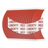 Sunshine Tape Liberty Red Liner Hair Tape Strips | Made in USA | CC Curve Contours | Doublesided Bonding Wig Tape for Polyurethane, 1-2 Week Daily Hold