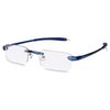 Visualites 1 Navy Blue 1.50 Power Lightweight Rimless Reading Glasses For Men and Women