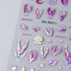 5D Dreamy Mermaid Tail Nail Stickers Summer Nail Decals 5D Embossed Laser Mermaid Nail Art Stickers Sea Wave Fishtail Shellfish Starfish Nail Design Stickers Self Adhsive Ocean Stickers for Nails DIY