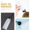 PACKOVE Hair Coloring Bottle 3pcs Hair Dye Squeeze Bottle Clear Hair Dye Bottle Hair Salon Bottles Dye Applicator Bottle Hair Oil Dispenser (Size S) Refillable Shampoo Bottle