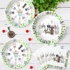 Xigejob Dog Birthday Party Supplies Tableware - Puppy Dog Party Decorations Include Dinner Plates, Dessert Plate, Cups, Napkins, Puppy Dog Themed Baby Shower Dinnerware Decorations | Serve 24