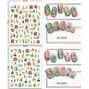 8 Sheets Christmas Nail Art Stickers 3D Xmas Nail Decals Self Adhesive Xmas Tree Bell Winter Nail Stickers Holiday Nail Design Christmas Nail Stickers for Women Girls Christmas Nail Art Decoration