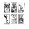 Vieux Monde Express Pixie's Line Art Tarot Deck & 100 Page Guide | Linen Finish | Full Size Tarot Deck | for Beginners and Collectors | Made in USA