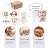 Wooden Baby Toys Wooden Rattle 4PC Handmade Natural Organic Preschool Baby Grasping Toy