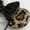 CHuangQi Mouse Ears Headband with Shiny Bow, Double-sided Sequins Glitter Hair Band, for Birthday Party Celebration & Event (XC31)