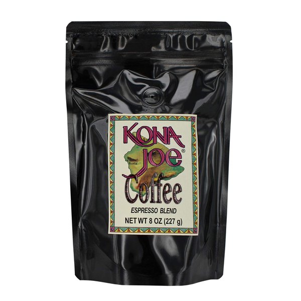 Kona Joe Gourmet Espresso Coffee Blend, Whole Bean Coffee (8 oz)