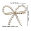 Pearl Hair Bow Hair Clip for Women Girls Bow Hair Clip Pearl Barrette Bowknot Hair Clips Hair Pin Headwear TSFJ73 (2pcs Pearl Bow)
