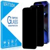 MAYtobe [2-Pack Privacy Screen Protector Designed for iPhone 16 Tempered Glass, Anti Spy, No Bubbles, Anti Scratch, Easy to Install
