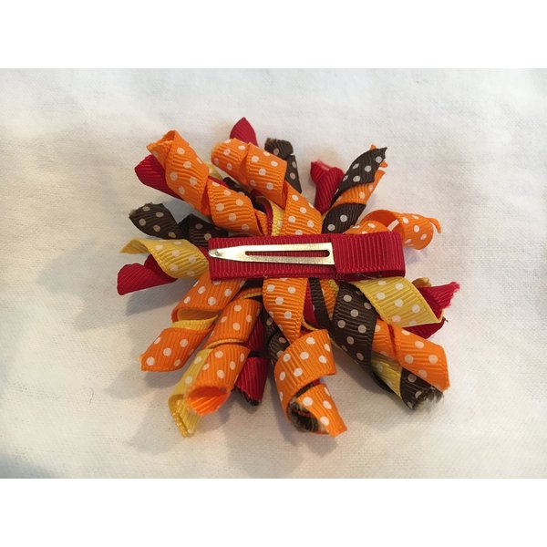Korker Hair Bow, Fall Hair Bow, Harvest Hair Bow