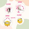 32-IN-1 Little Girls Jewelry Rings, Adjustable Toddler Ring in Box with 7 Pairs Clip On Earring, No Duplication Princess Dress Up Toy for Kids, Gift for 3 4 5 6 7 8 9 Year Old Girl Birthday Xmas Gifts