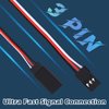 15 Pieces Servo Extension Cables Servo Extension Male to Female RC Servo Extension Cord Wire Cable Compatible with RC JR Futaba RC Car Airplanes (3.9 Inch,5.9 Inch,11.8 Inch,19.7 Inch,23.6 Inch)