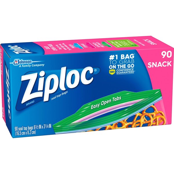 Ziploc Snack Bags, 90 ct