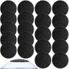 20 Pieces Regular Coarse Replacement Pads for Portable Electric Foot Grinder Foot File Refills Vacuum Adsorption Electric Callus Remover Hard Skin Grind Head for Cracked Heels Dead Skin (Black)