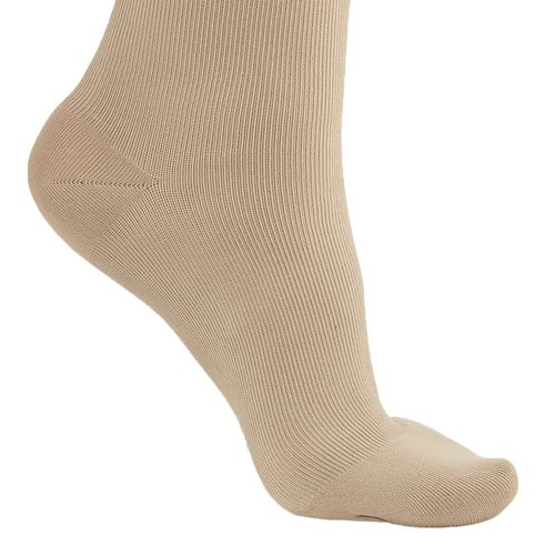 Ames Walker AW Style 112 Women's Microfiber 15-20 mmHg Moderate Compression Knee High Socks Tan Small