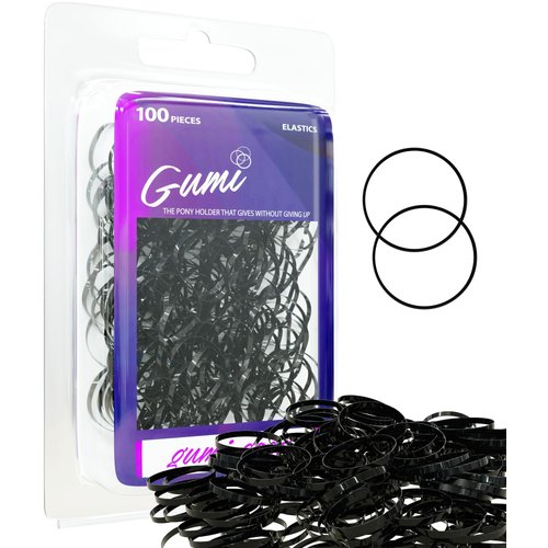 Gumi Black Elastics 3/4 inch Hair Band Small