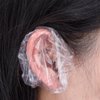 200 Pack Clear Disposable Ear Protectors Waterproof Ear Covers for Hair Dye, Shower, Bathing