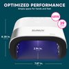 SUNUV SUN3 Professional UV Light for Nails, 48W LED UV Nail Lamp for Gel Nail Polish with 4-Timer and Sensor, 39 PCS LED Beads, Nail Dryer for Salon Home Gift for Woman Mom Girl
