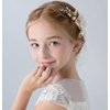 Flower Girl Hair Accessory Pearls White Floral Cute Elegant Hair Pin for Bridesmaid Wedding Dress Shows Children' Day Party