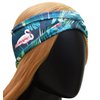 SAE99 Headband, Sweatband, Head Wrap, Soft Stretchy Headband, Sport Yoga Headband Fits All (Tropical Flamingo)