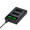 EN-EL20 EN-EL2a Battery Charger is Suitable for Cameras Coolpix P1000, P950, DL24-500, Coolpix A, 1 AW1, 1 J1, 1 J2, 1 J3, 1 S1, 1 V3 Digital Cameras LED USB Display Dual Charging