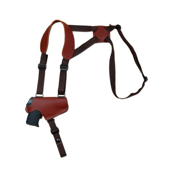 New Barsony Burgundy Leather Thumb Break Shoulder Holster for 380 and Ultra-Compact 9mm 40 45 (Kimber Micro Carry; CDP .380, Right)
