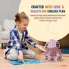 Lumio Interactive Musical Plush Toy with Lights & Sounds, Sensory Development Toy for 1-6, 6-12 Month Babies, Ideal for Tummy Time, Rhythm Learning, and First Birthday Gifts – Bunny (Bunny)