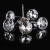 Yopay 100 Pieces Diamond Crystal Upholstery Tacks for Furniture, Sew Nails Buttons Decorative Push Pins, 16mm Clear Sofa Bed Furniture Headboard Tacks Wall Decor, DIY Projects