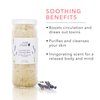 100% PURE Lavender Sea Therapy Bath Soak, Bath Salts for Relaxation, Made with Lavender Essential Oil, Spa Kit for Home, Bath Soak with Essential Oils - 15 Oz