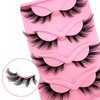 Fox Eye Lashes Wispy Eyelashes 21mm Long Cat-Eye Lashes Angel Wing Lashes Faux Mink False Eyelashes Natural Look 5 Pairs pack(XF03)