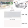 Wire Shelf Label Holder, ELEMGULY 35PCS Plastic Basket Label Holders with Tight Snap Lock, Reusable Bins Basket Labels Clip with Paper Label Inserts for Home Market Office (3 x 1.38 Inch)
