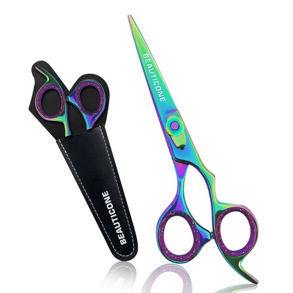 Hair Cutting Scissors | Professional Stainless Steel Barber Scissors/Shears | Hairdressing Scissors | Smooth & Sharp Edge Blades - Hair Scissors for Men/Women (Multi)